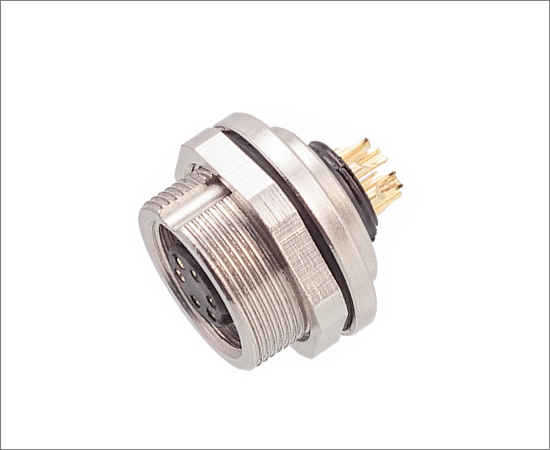 M9 Female Back Mount Socket (Solder)