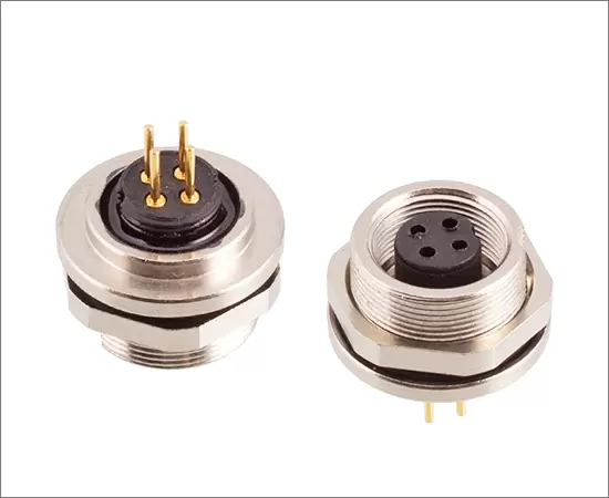 M9 Female Back Mount Socket (PCB)