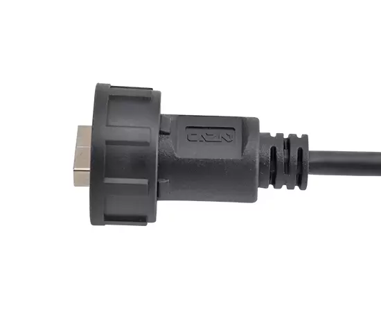 USB Male to Male Overmolded with Cable(Threaded)