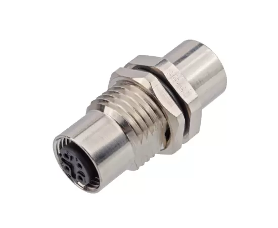 M12 I-Type Adapter (M12-M12, SS, Metal Style)