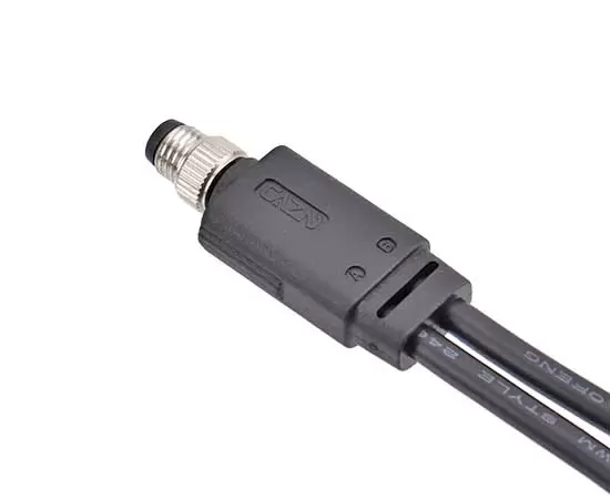 M8 Male 1 to 2 Overmolded Plug