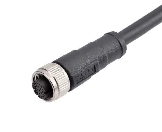 M14 Straight Female Overmolded Plug