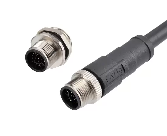 M14 Straight Male Overmolded Plug