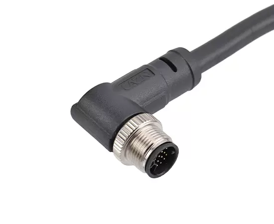 M14 Angled Male Overmolded Plug