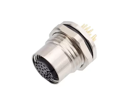 M14 Female Back Mount Socket (PCB)