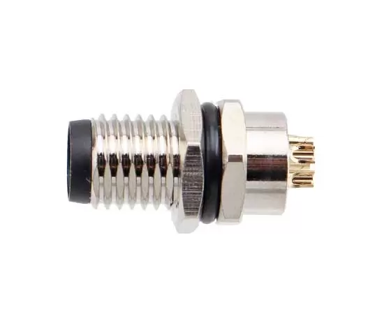 M8 Male Back Mount Socket(PCB, Screw M8*1)