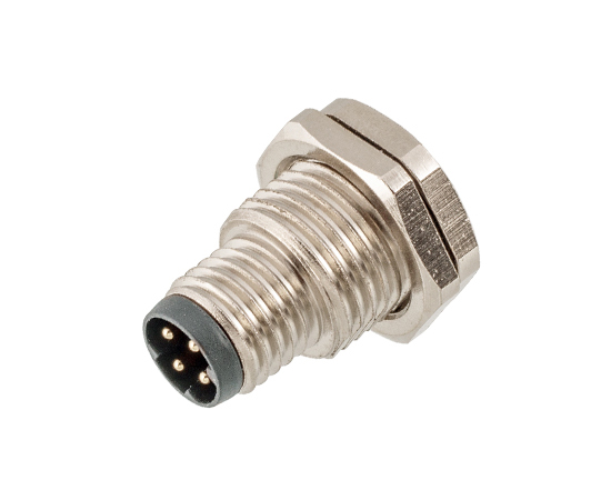 M8 Male Back Mount Socket(Solder, Screw M11*11)