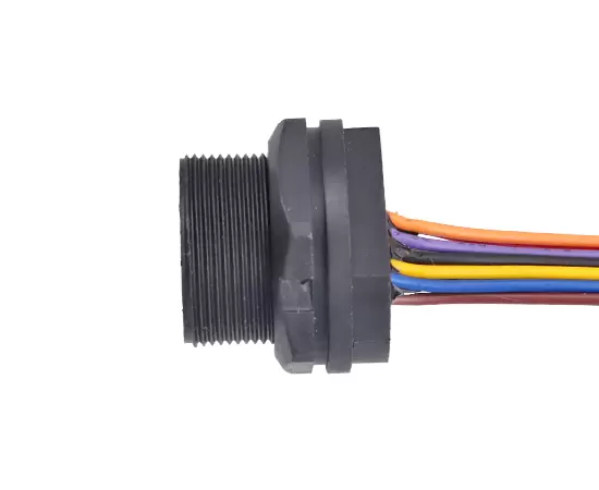 USB Female Back Mount Receptacle with wire(Threaded)