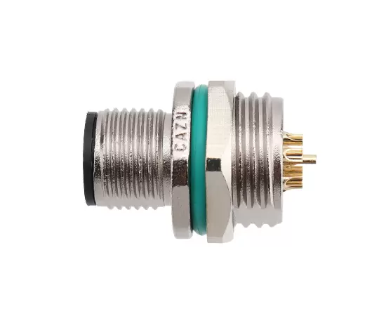 M12 Zinc alloy shell Male Front Mount Socket Solder Screw M16*1.5/PG9