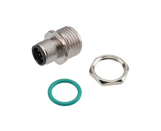 M12 Zinc alloy shell Male Front Mount Socket Solder Screw M16*1.5/PG9