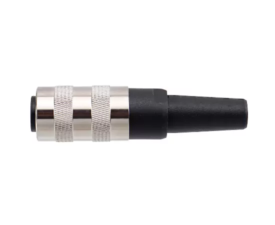 M16 Straight Female Assembled Plug (Solder, Plastic tube)