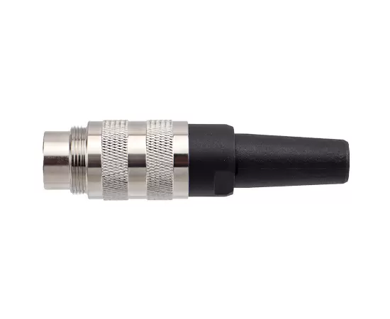 M16 Straight Male Assembled Plug (Solder, Plastic tube)