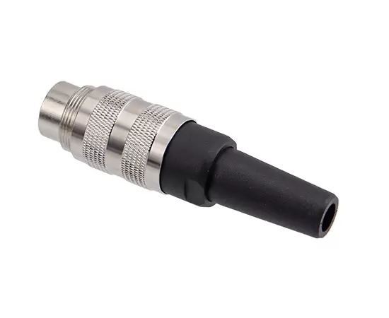 M16 Straight Male Assembled Plug (Solder, Plastic tube)