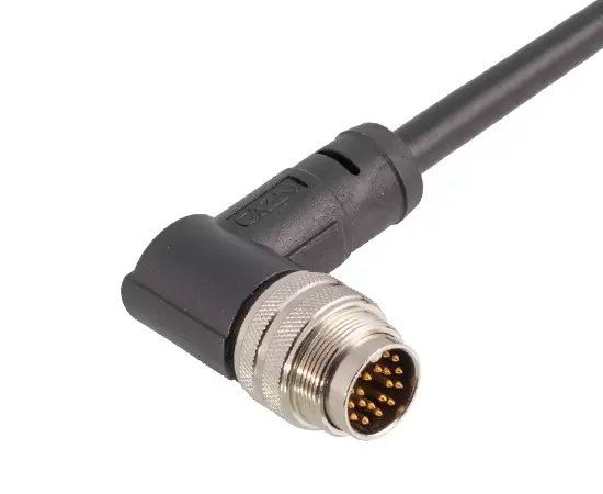 M16 Angled Male Overmolded Plug