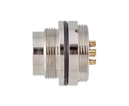 M16 Male Front Mount Socket (Solder, Screw M18*0.75)