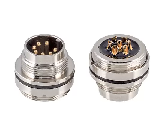 M16 Male Front Mount Socket (Solder, Screw M18*0.75)