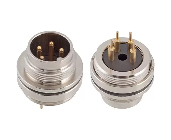 M16 Male Front Mount Socket (PCB, Screw M18*0.75)