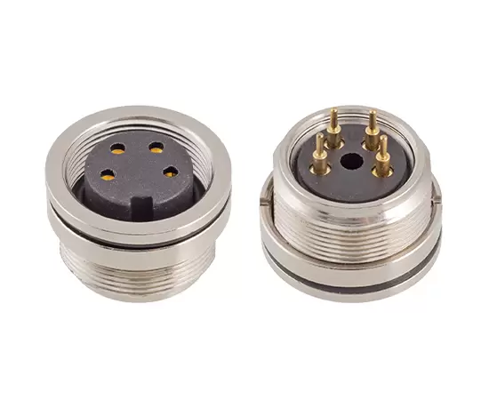 M16 Female Front Mount Socket (PCB, Screw M18*0.75)