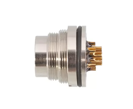 M16 Male Back Mount Socket (Solder, Screw M18*0.75)