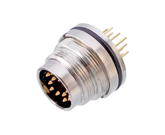 M16 Male Back Mount Socket (PCB, Screw M18*0.75)