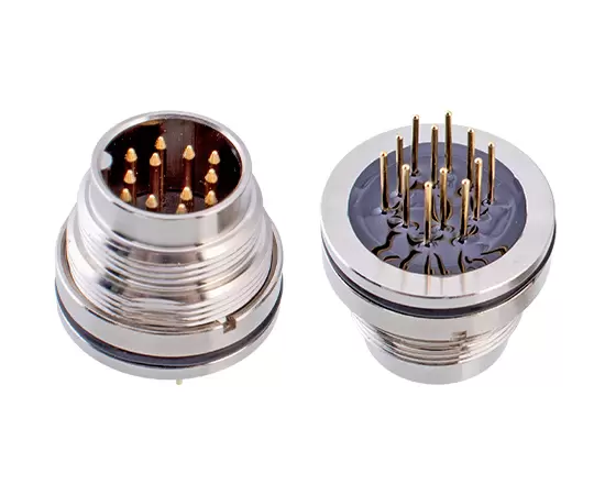 M16 Male Back Mount Socket (PCB, Screw M18*0.75)