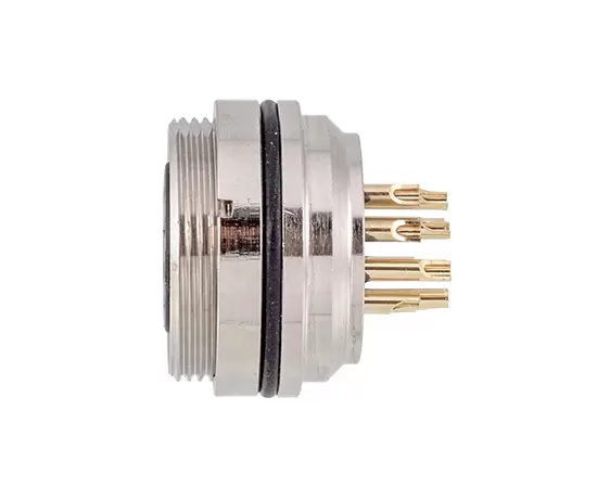 M16 Female Back Mount Socket (Solder, Screw M18*0.75)