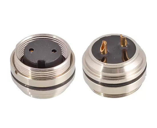 M16 Female Back Mount Socket (Solder, Screw M18*0.75)