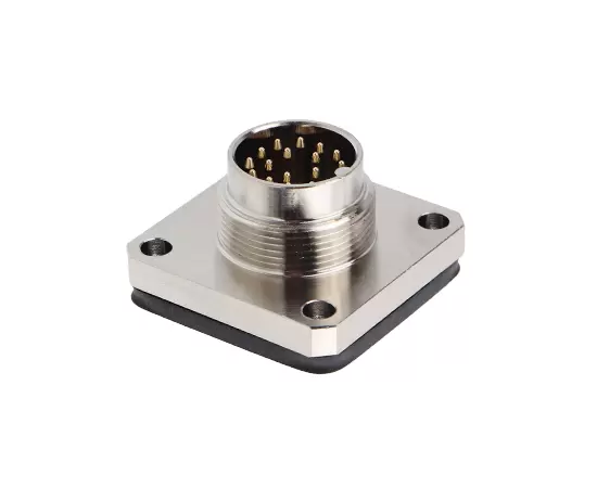 M16 Male Square Socket (Solder type, Mount Hole 20*20)