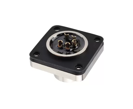 M16 Male Square Socket (Solder type, Mount Hole 20*20)