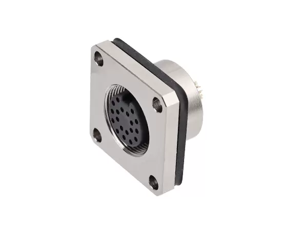 M16 Female Square Socket (Solder type, Mount Hole 20*20)