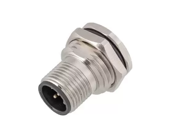 M12 Male Back Mount Socket Solder Screw M16*1.5/PG9