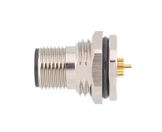 M12 Male Back Mount Socket Solder Screw M16*1.5/PG9