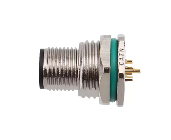 M12 Zinc alloy shell Male Back Mount Socket Solder Screw M16*1.5/PG9