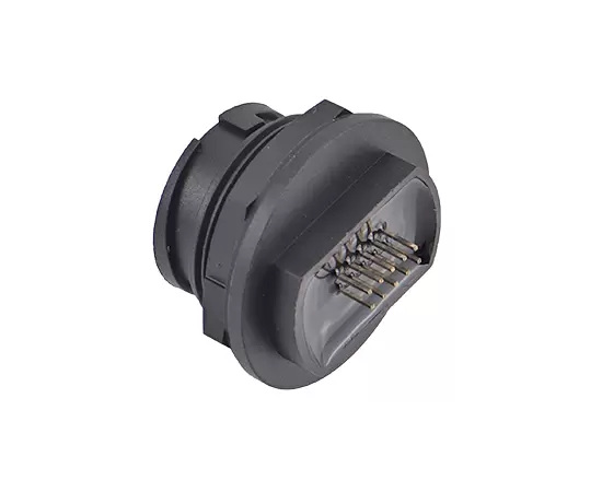 E16 EUSB Female Back Mount PCB Receptacle(Bayonet)