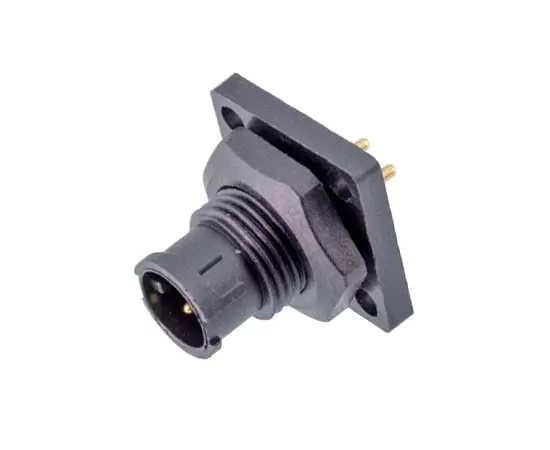 E7 Male Flange Type PCB Receptacle(Bayonet)