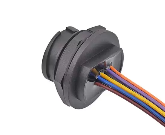 E16 USB Female Back Mount Receptacle with wire(Bayonet)