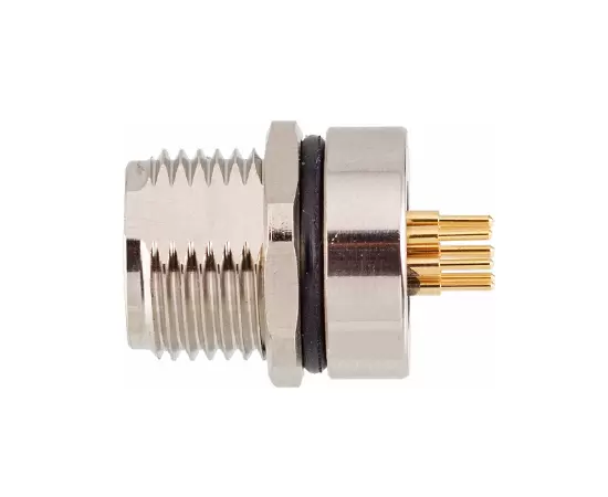 M8 Female Back Mount Socket(PCB, Screw M12*1)