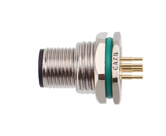 M12 Zinc alloy shell Male Back Mount Socket PCB Screw M16*1.5/PG9