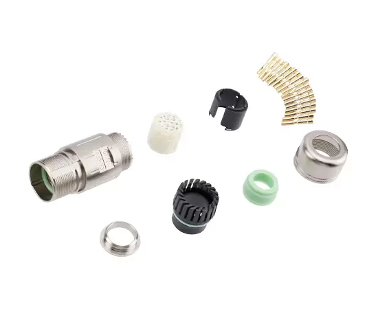 M623 Signal Straight Mating Male Metal Assembled Plug ( Crimp )