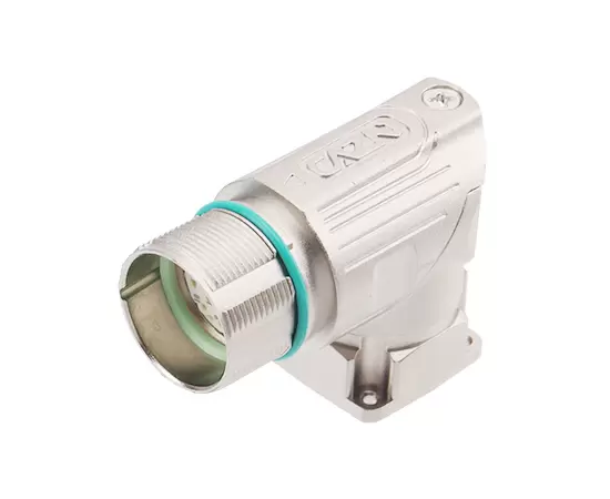 M623 Angled Signal Female Square Assembled Socket (Crimp, Mount hole 19.8x19.8)
