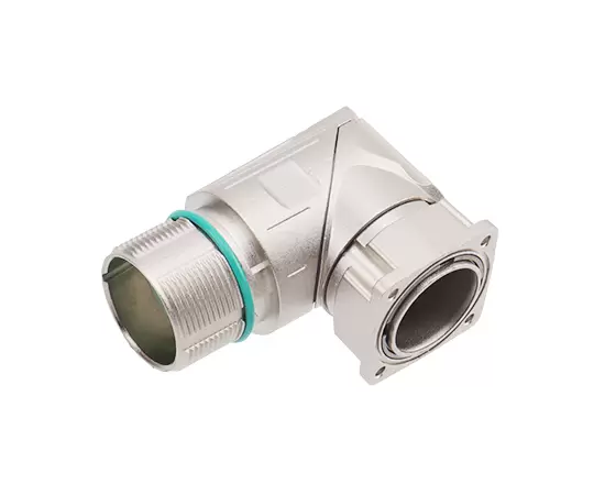 M623 Angled Signal Female Square Assembled Socket (Crimp, Mount hole 19.8x19.8)