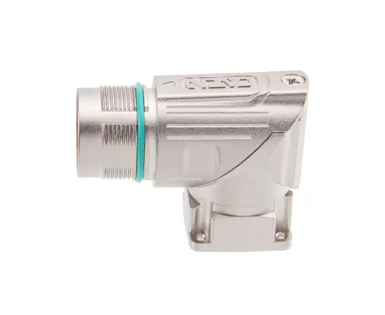 M623 Angled Signal Male Square Assembled Socket (Crimp, Mount hole 19.8x19.8)