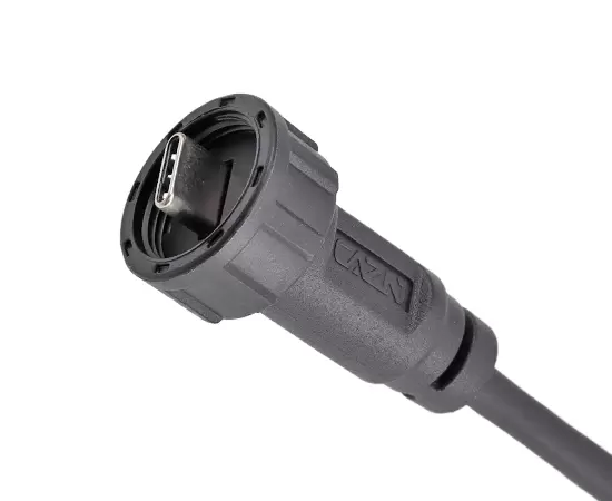 TYPE-C Male to USB Male Overmolded Cable(Threaded)
