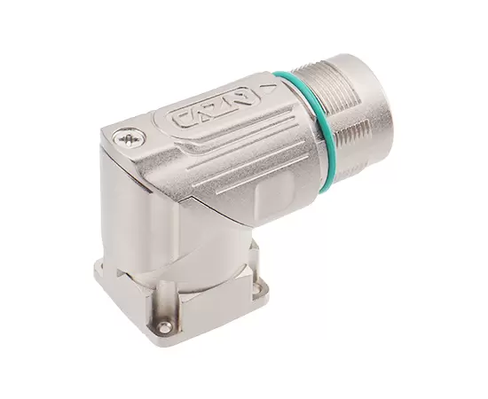 M923 Power Angled Male Square Assembled Socket (Crimp, Mount hole 19.8x19.8)