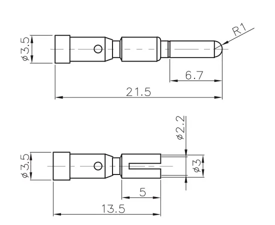 M623·Signal Riveting pressure pin φ2