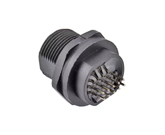 TYPE-C Female Back Mount PCB Receptacle(Threaded)