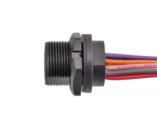 TYPE-C Female Back Mount Receptacle with wire(Threaded)