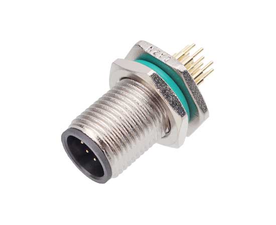 M12 Zinc alloy shell Male Back Mount Socket Screw M12*1