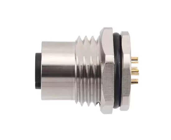 M12 Female Back Mount Socket Solder Screw M16*1.5/PG9