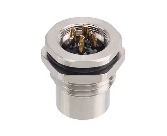 M12 Female Back Mount Socket Solder Screw M16*1.5/PG9